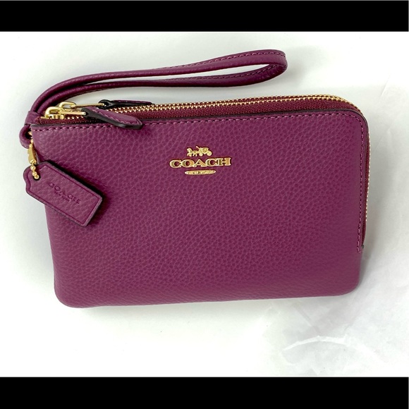 NWT Coach Double Zip Wallet